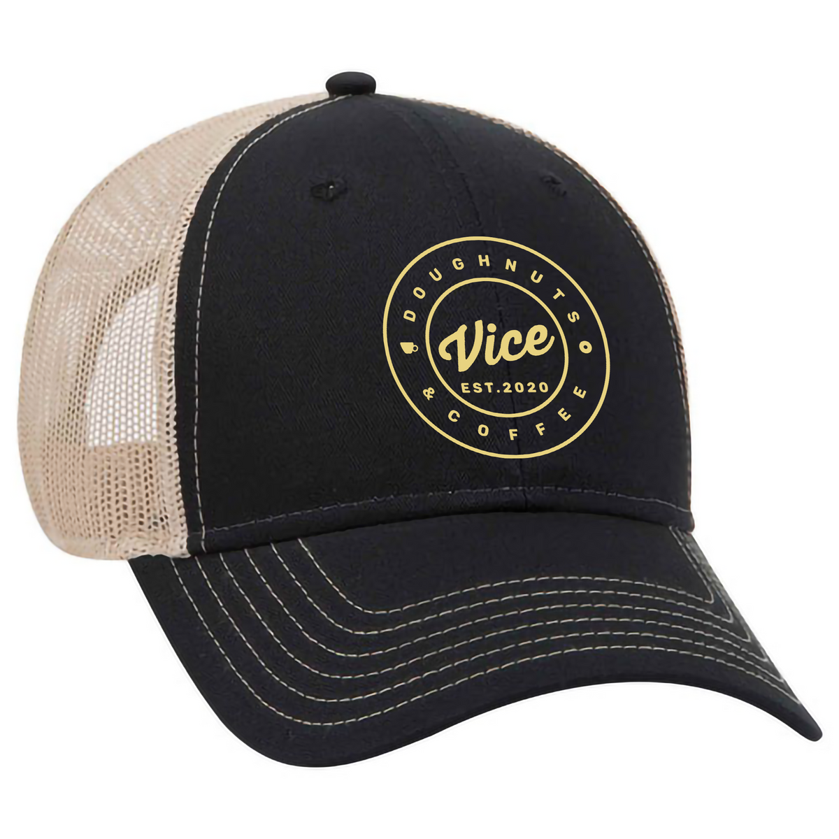 Vice Doughnuts & Coffee Low Profile Mesh Back Trucker