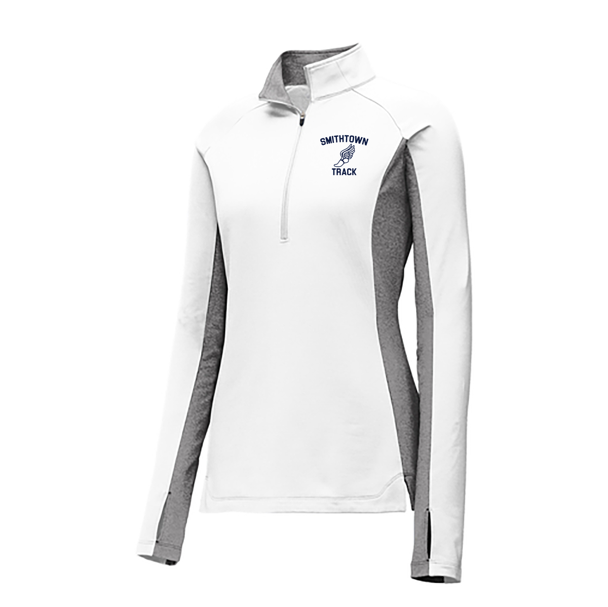 Smithtown Track Ladies Sport-Wick Contrast 1/2 Zip