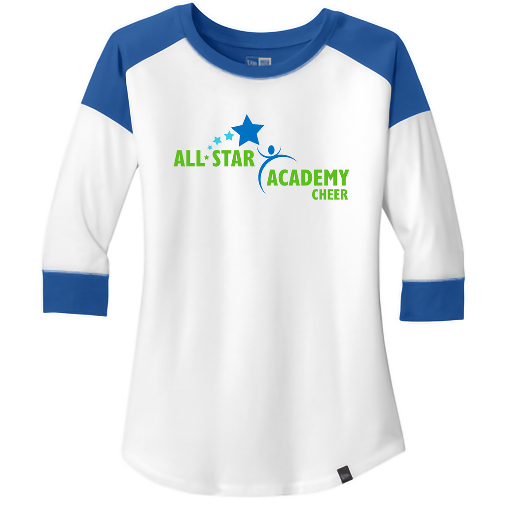All-Star Academy Ladies 3/4 Raglan Baseball Tee
