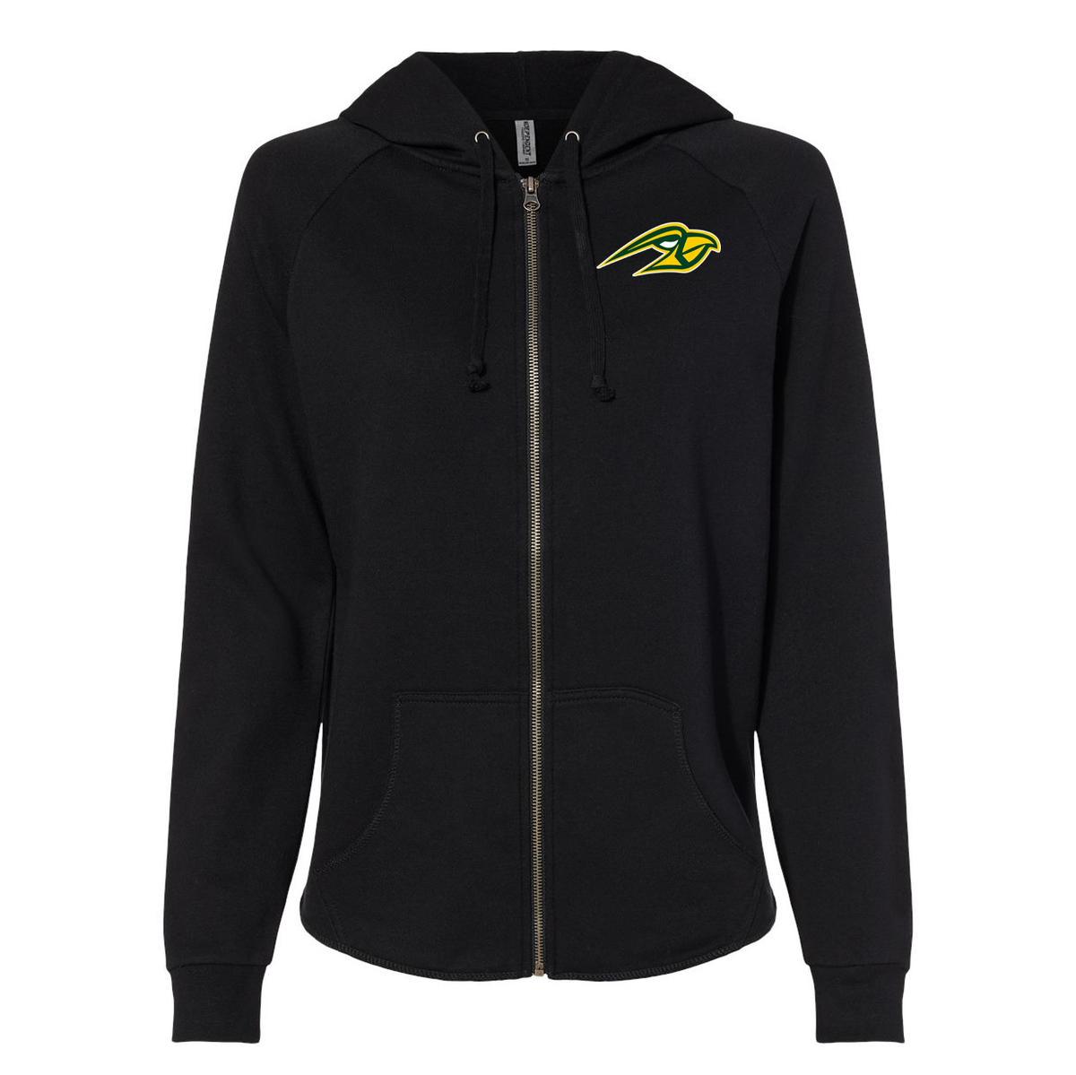 Hillsdale Hawks Women's California Wave Wash Full-Zip Hooded Sweatshirt