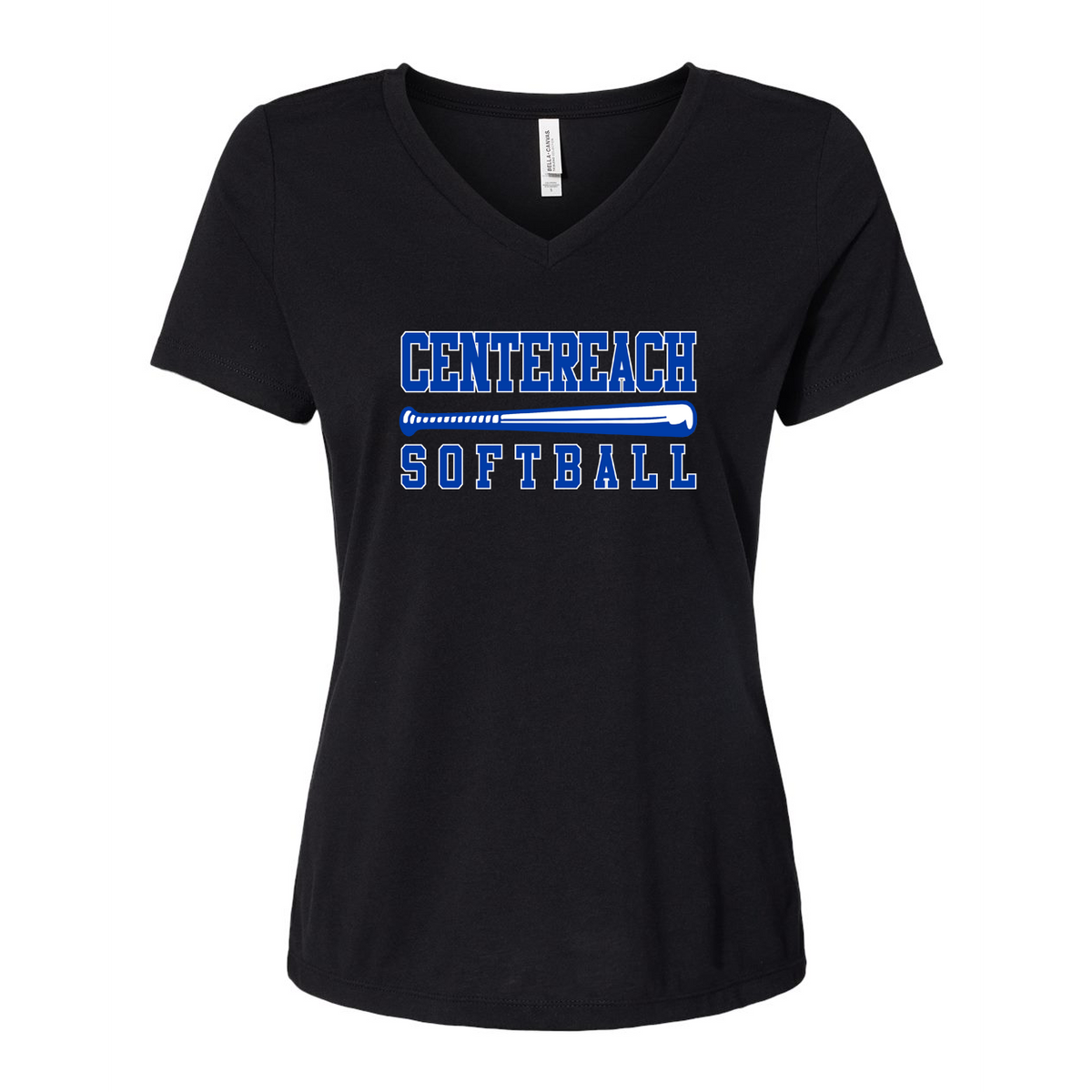 Centereach Softball BELLA + CANVAS Women’s Relaxed Jersey V-Neck Tee