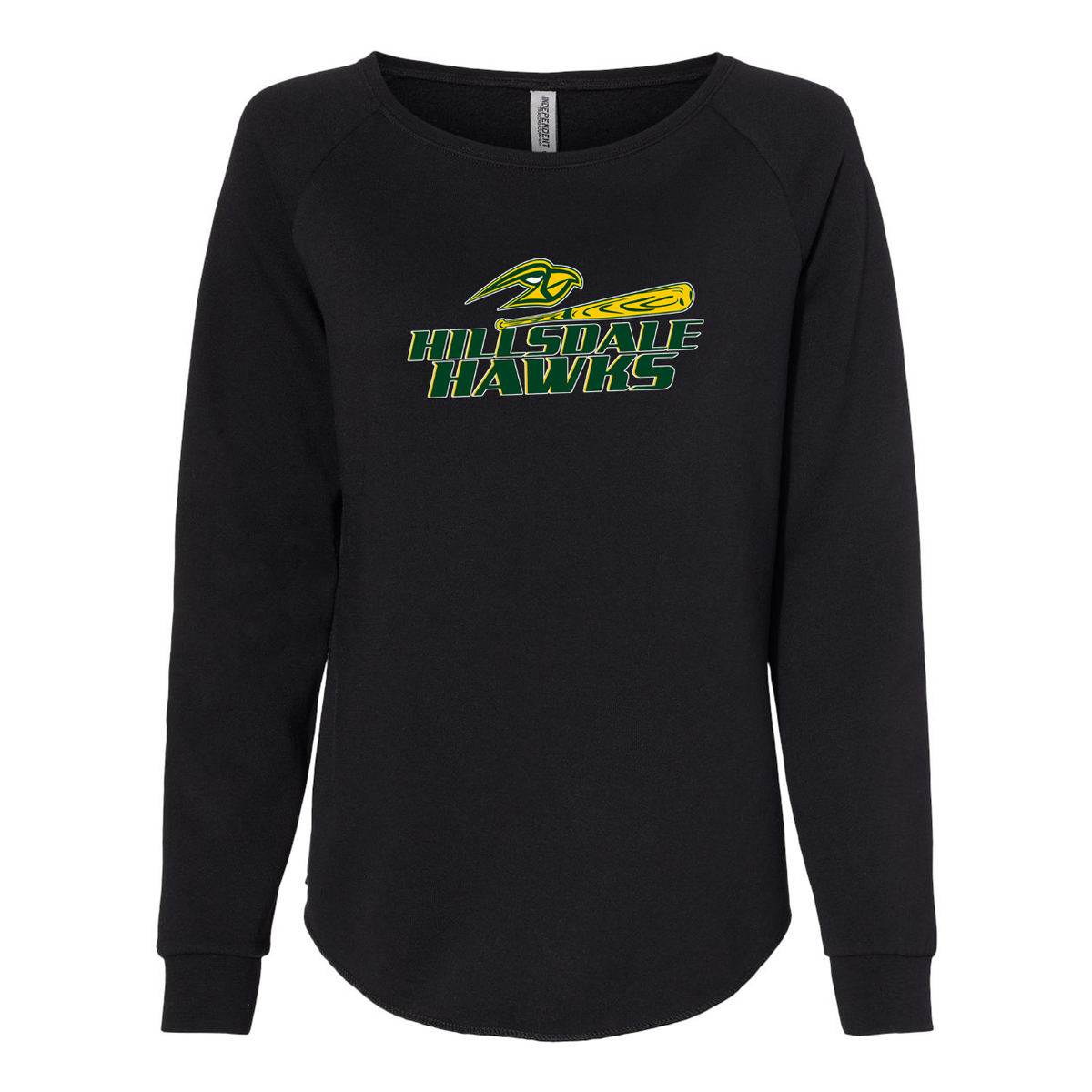 Hillsdale Hawks Women's Wave Wash Crewneck