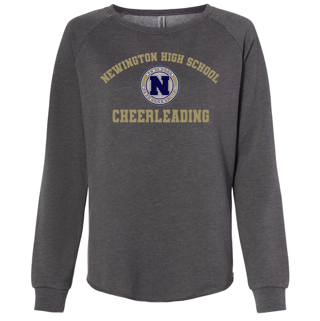 Newington HS Cheer Women's Wave Wash Crewneck