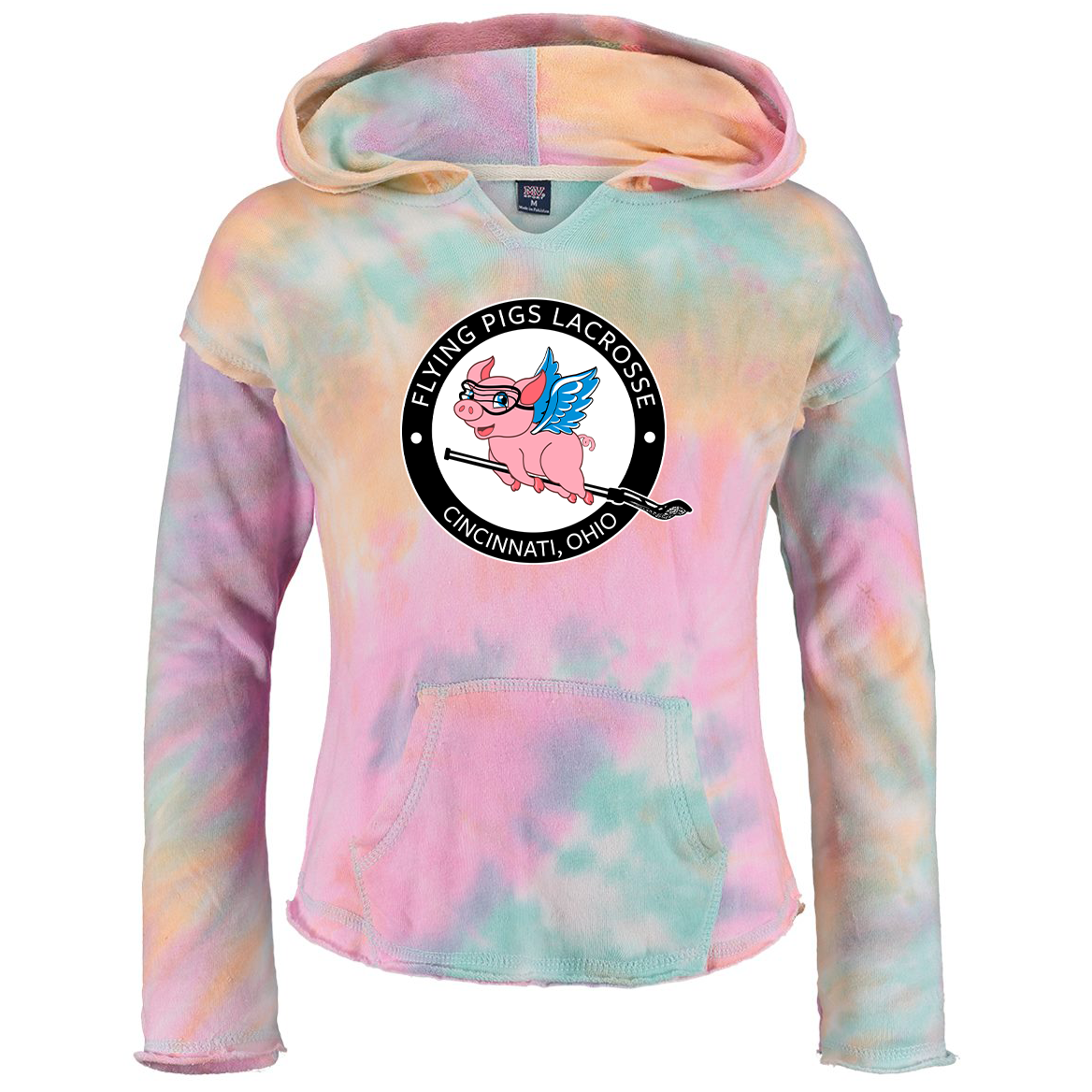Flying Pigs Lacrosse Girls Angel Terry Pullover