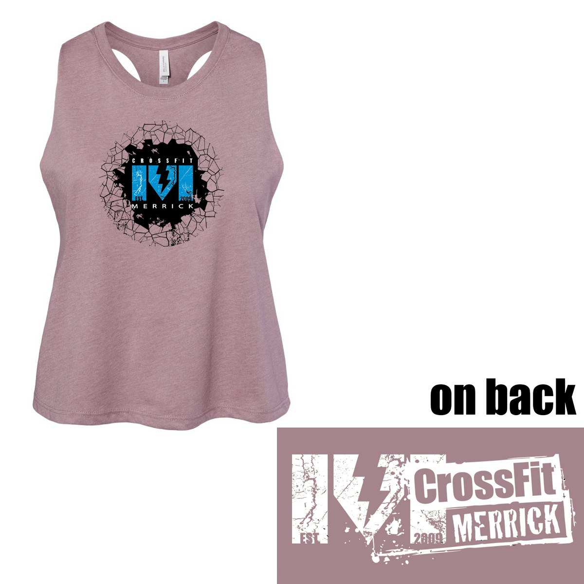 Merrick CrossFit Womens Racerback Cropped Tanktop