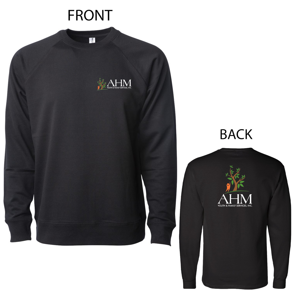 AHM Youth & Family Services Terry Crewneck Sweatshirt