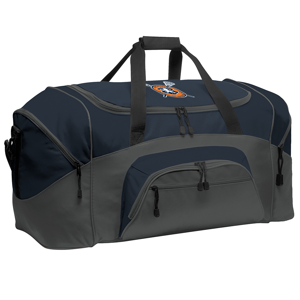 NCPD Lacrosse Colorblock Sport Duffel Bag - Two Sizes