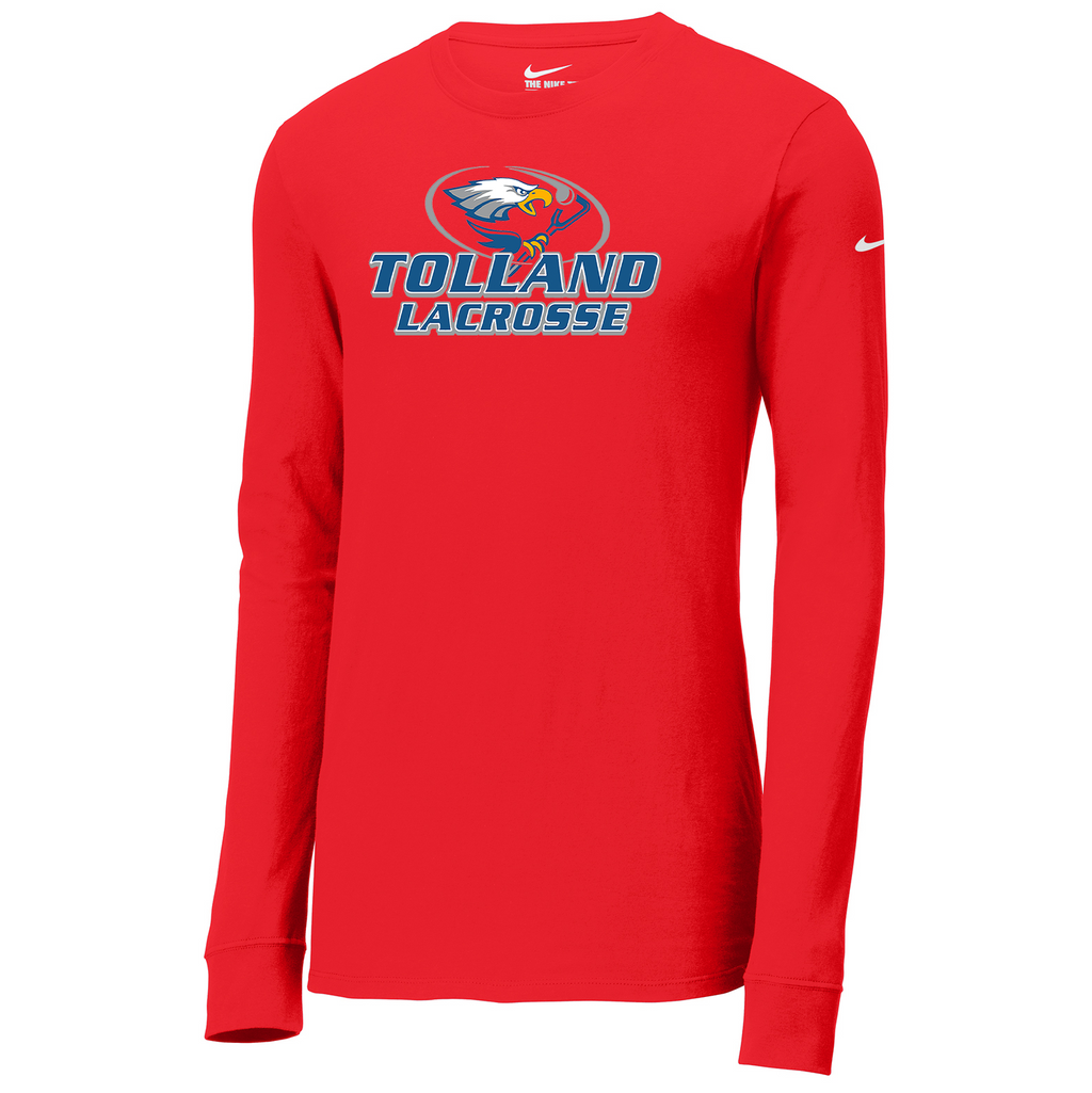 Tolland Lacrosse Nike Core Cotton Long Sleeve Tee