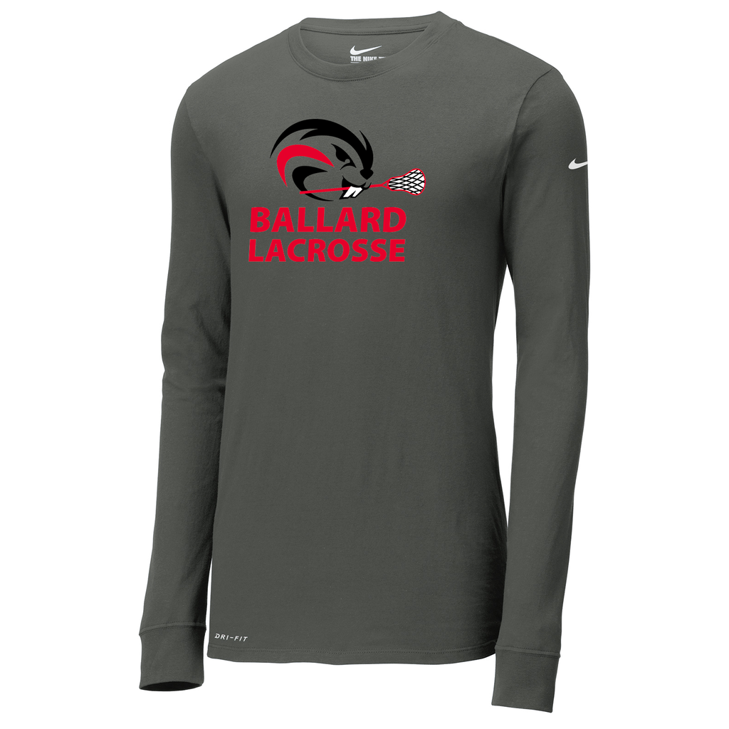 Ballard High School Boys Lacrosse Nike Dri-FIT Long Sleeve Tee
