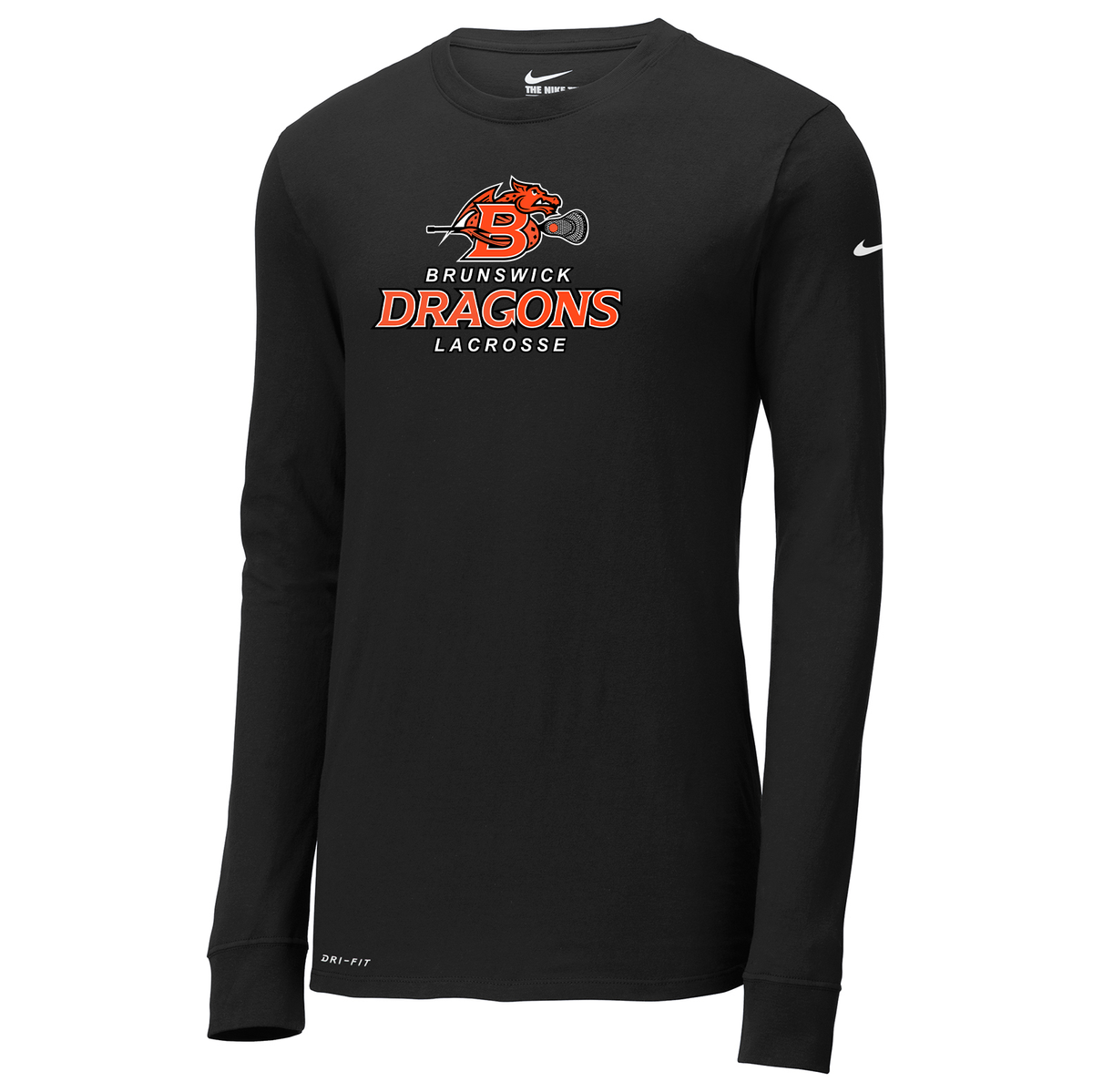 Brunswick Dragons Lacrosse Nike Dri-FIT Long Sleeve Tee