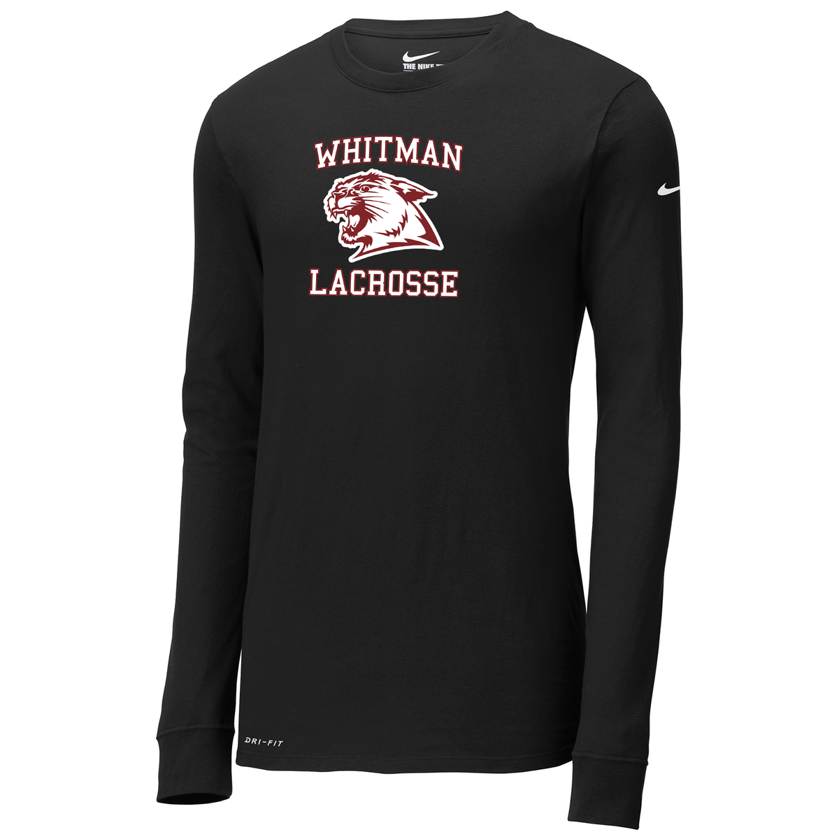 Whitman Lacrosse Nike Dri-FIT Long Sleeve Tee
