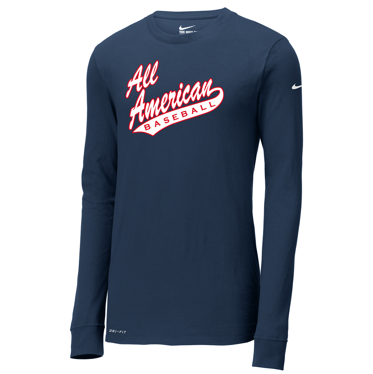 All American Baseball Nike Dri FIT Long Sleeve Tee