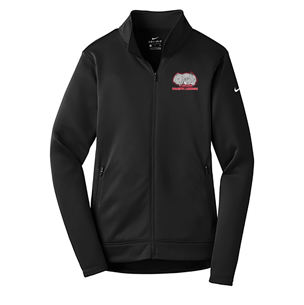 Somers HS Girls Varsity Lacrosse Ladies Nike Thema-Fit Full Zip Fleece