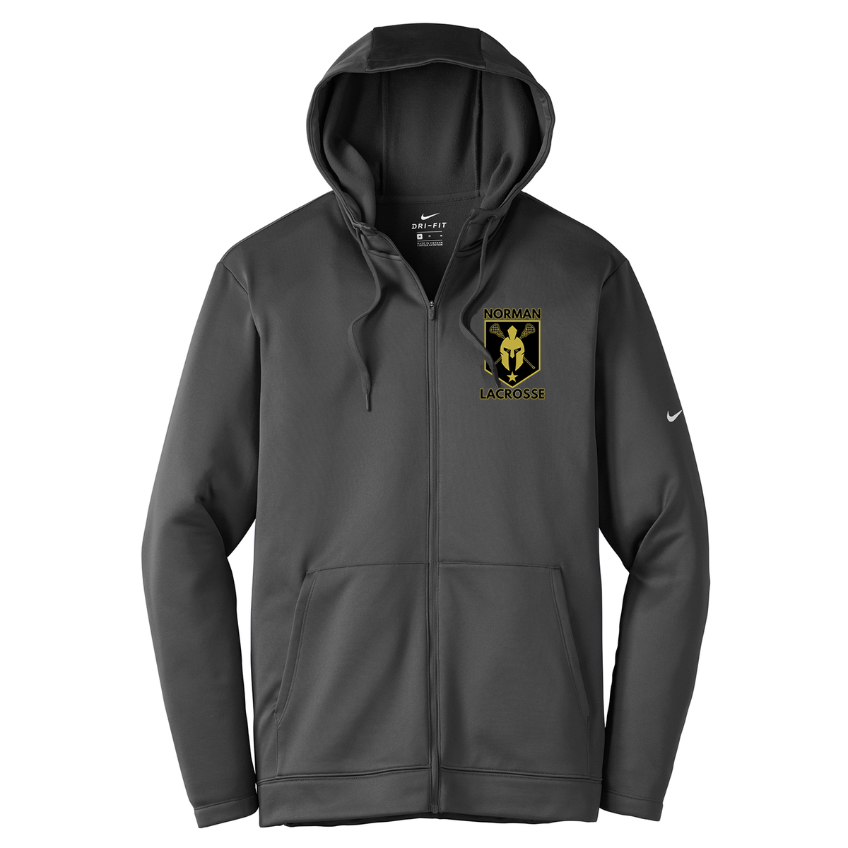 Norman Lacrosse Nike Therma-FIT Full Zip Hoodie