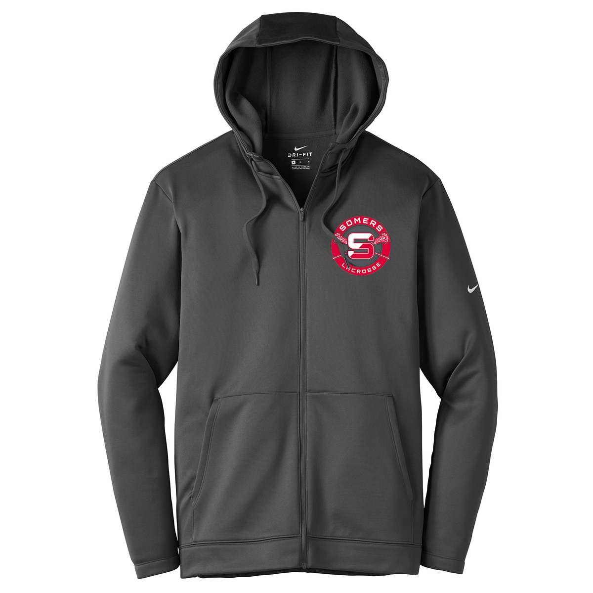 Somers Girls Lacrosse Nike Therma-FIT Full Zip Hoodie