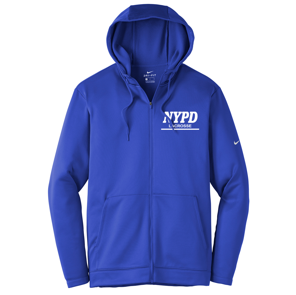 NYPD Lacrosse Nike Therma-FIT Full Zip Hoodie