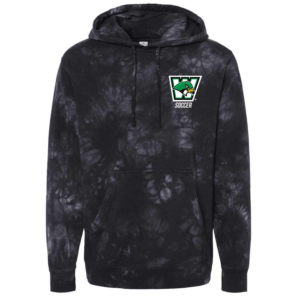 Woodland Falcons High School Soccer Independent Trading Co. Pigment-Dyed Hooded Sweatshirt