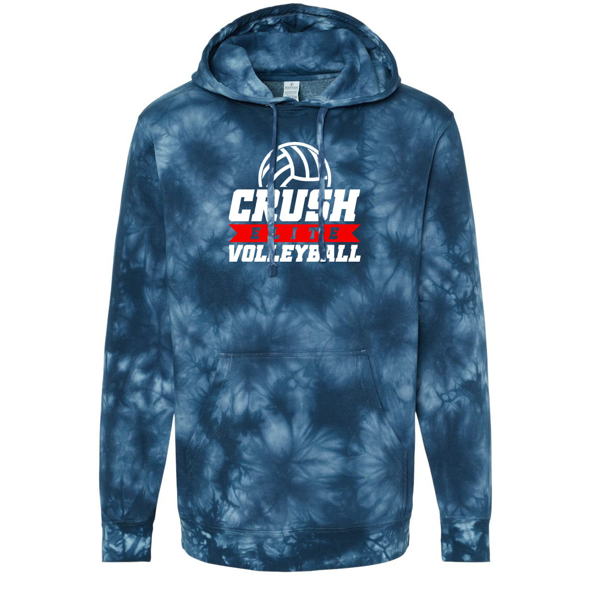 Crush Elite Volleyball Independent Trading Co. Pigment-Dyed Hooded Sweatshirt