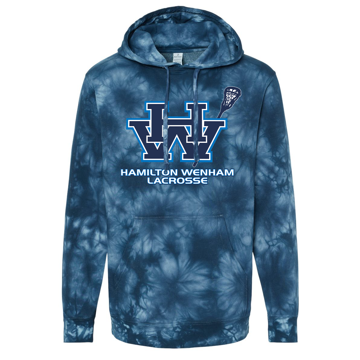 Hamilton Wenham Lacrosse Independent Trading Co. Pigment-Dyed Hooded Sweatshirt