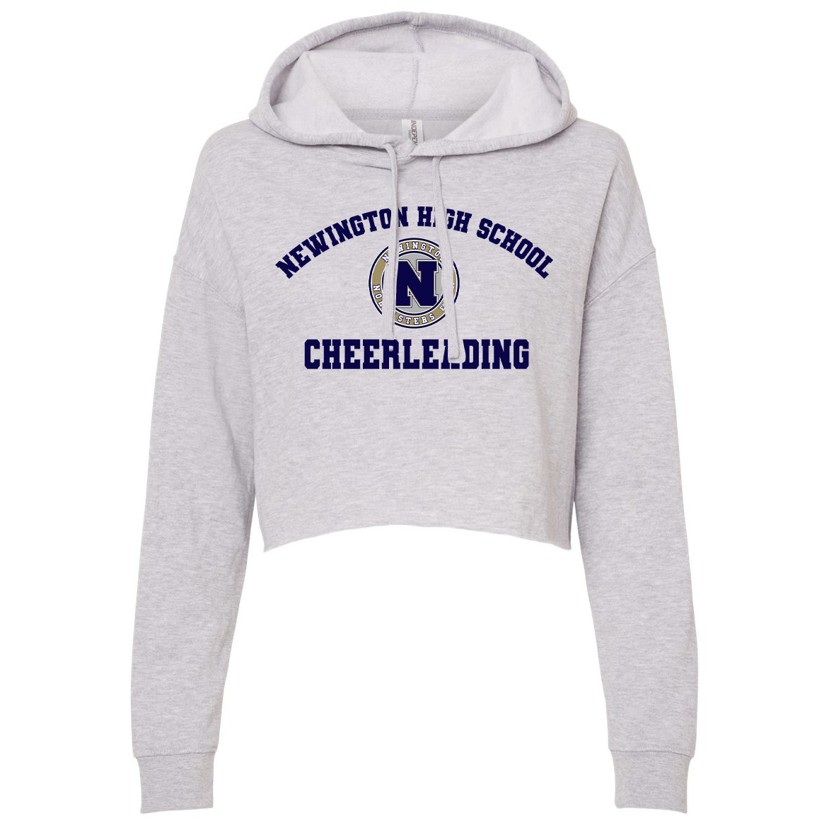 Newington HS Cheer Independent Trading Co. Women’s Lightweight Cropped Hooded Sweatshirt