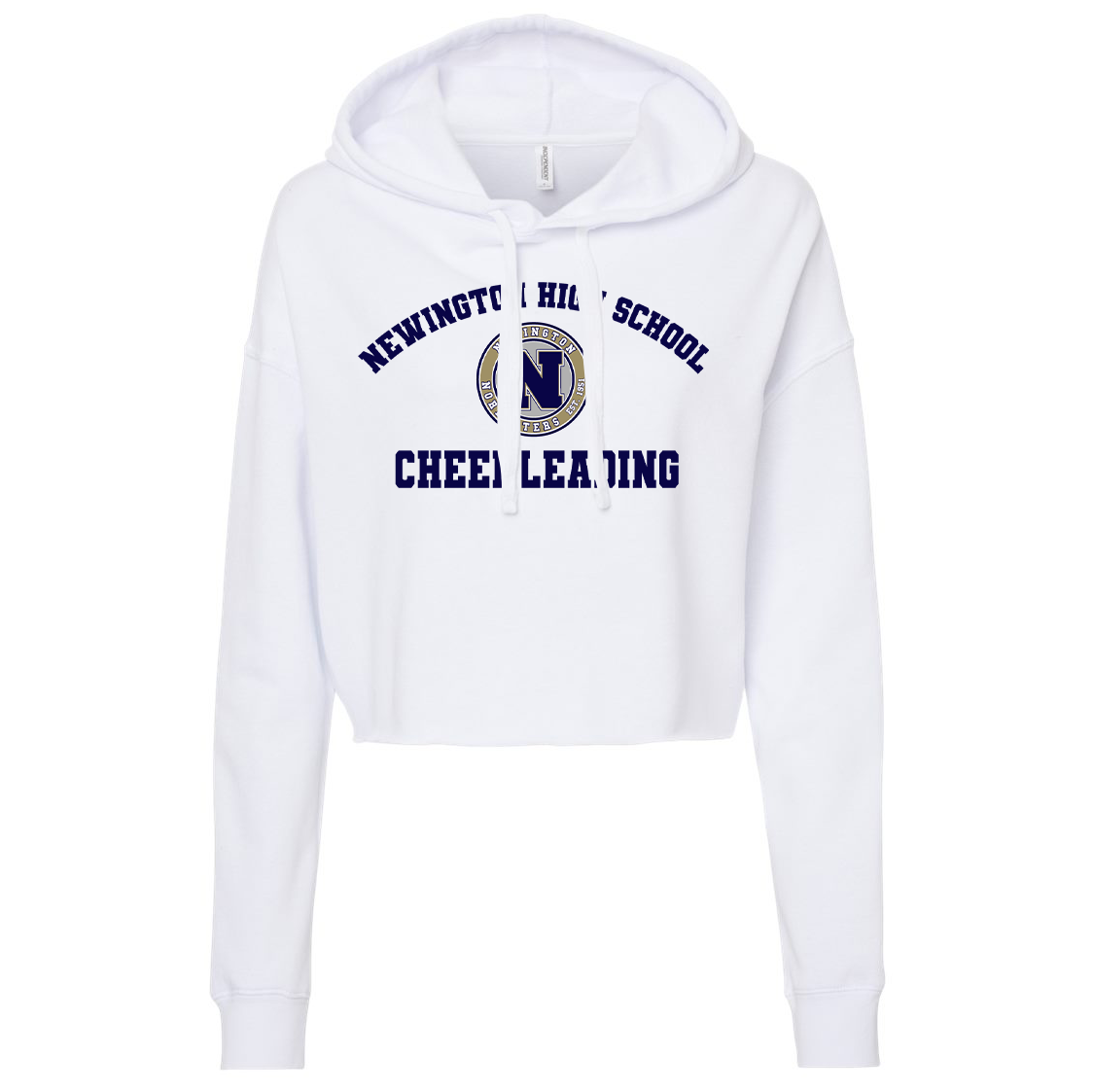 Newington HS Cheer Independent Trading Co. Women’s Lightweight Cropped Hooded Sweatshirt