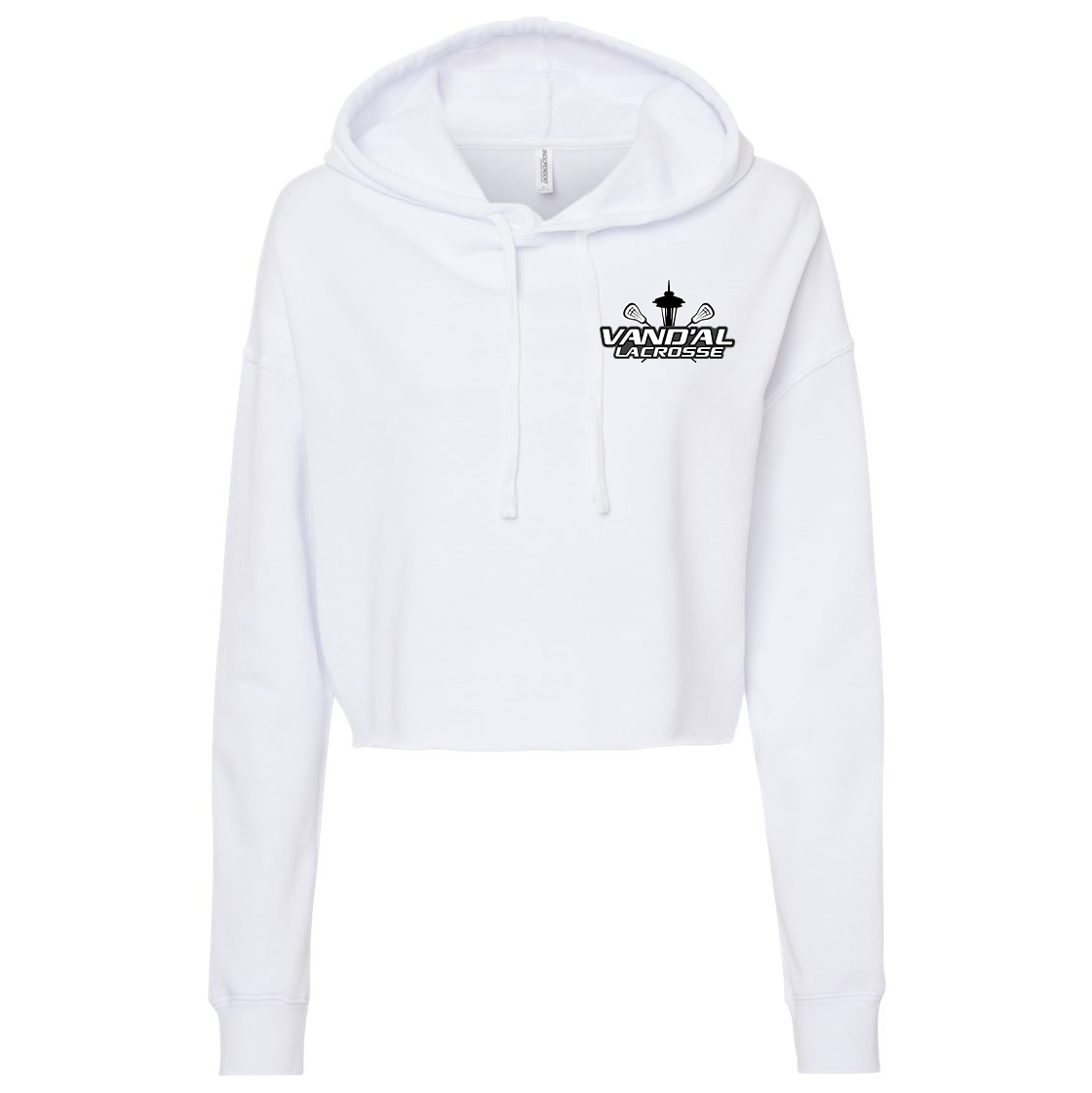 Vand'al Lacrosse Independent Trading Co. Women’s Lightweight Cropped Hooded Sweatshirt