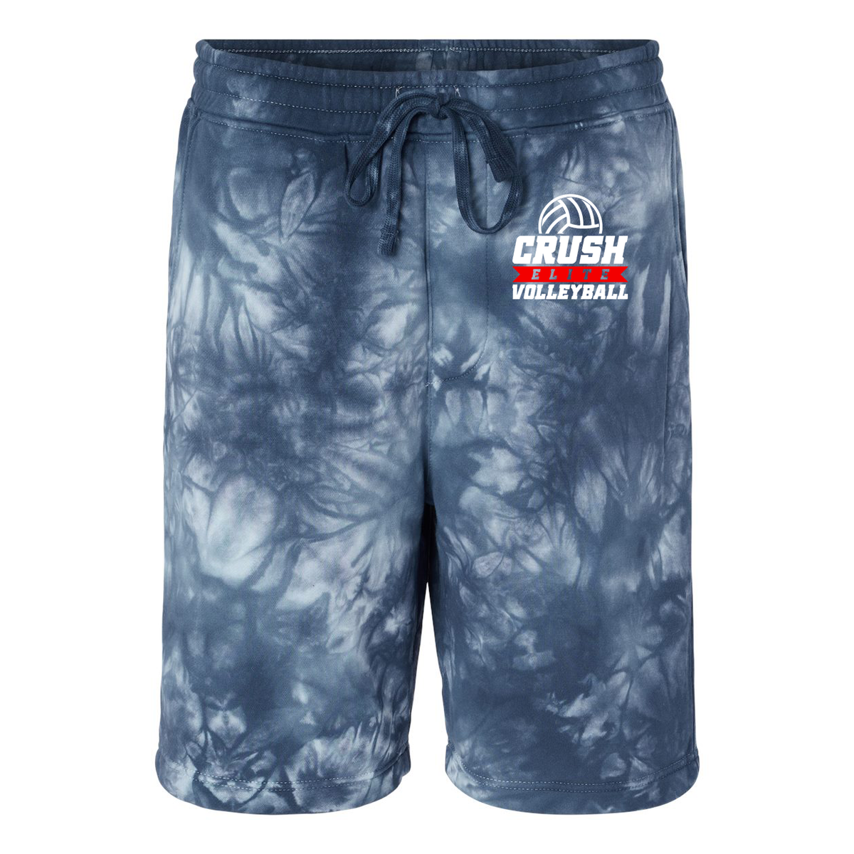 Crush Elite Volleyball Tie-Dyed Fleece Shorts