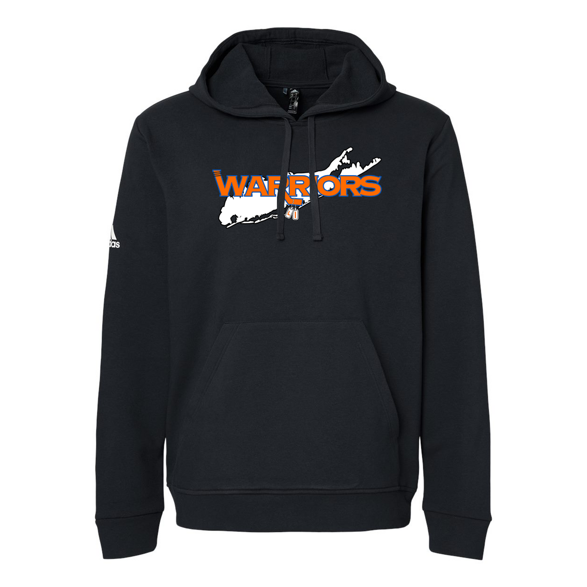 LI Warriors Hockey Club Adidas Fleece Hooded Sweatshirt