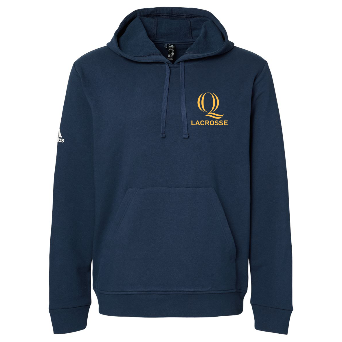 Quinnipiac Men's Lacrosse Adidas Fleece Hooded Sweatshirt