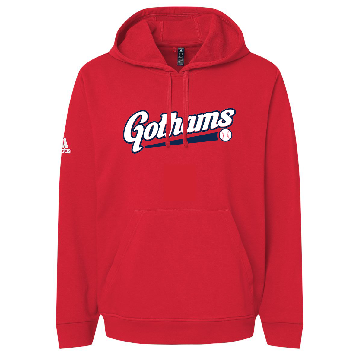 NY Gothams Baseball Adidas Fleece Hooded Sweatshirt