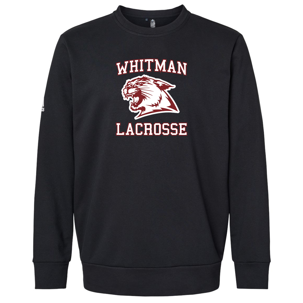 Whitman Lacrosse Adidas Fleece Crewneck Sweatshirt