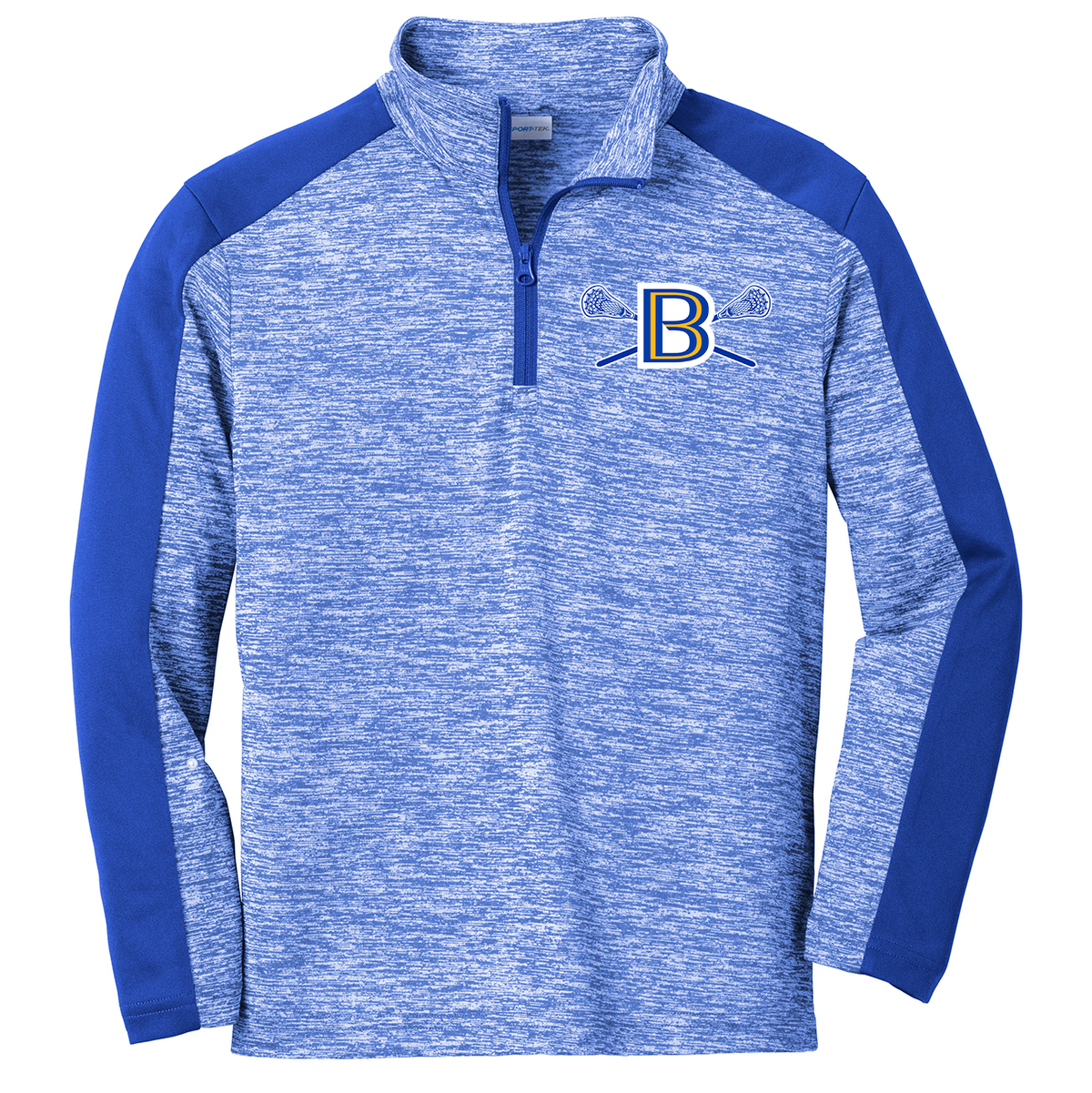 Brookfield Lacrosse Youth Electric Heather Colorblock 1/4 Zip