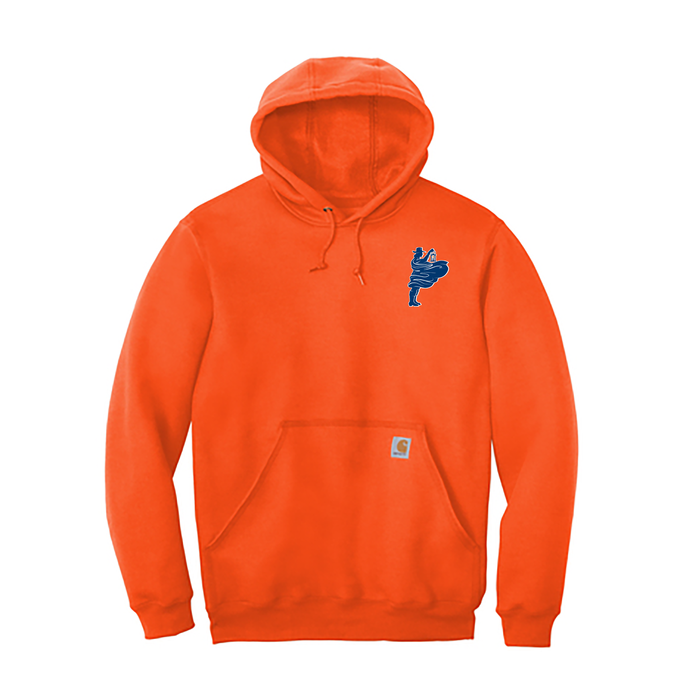 neon orange carhartt hoodie
