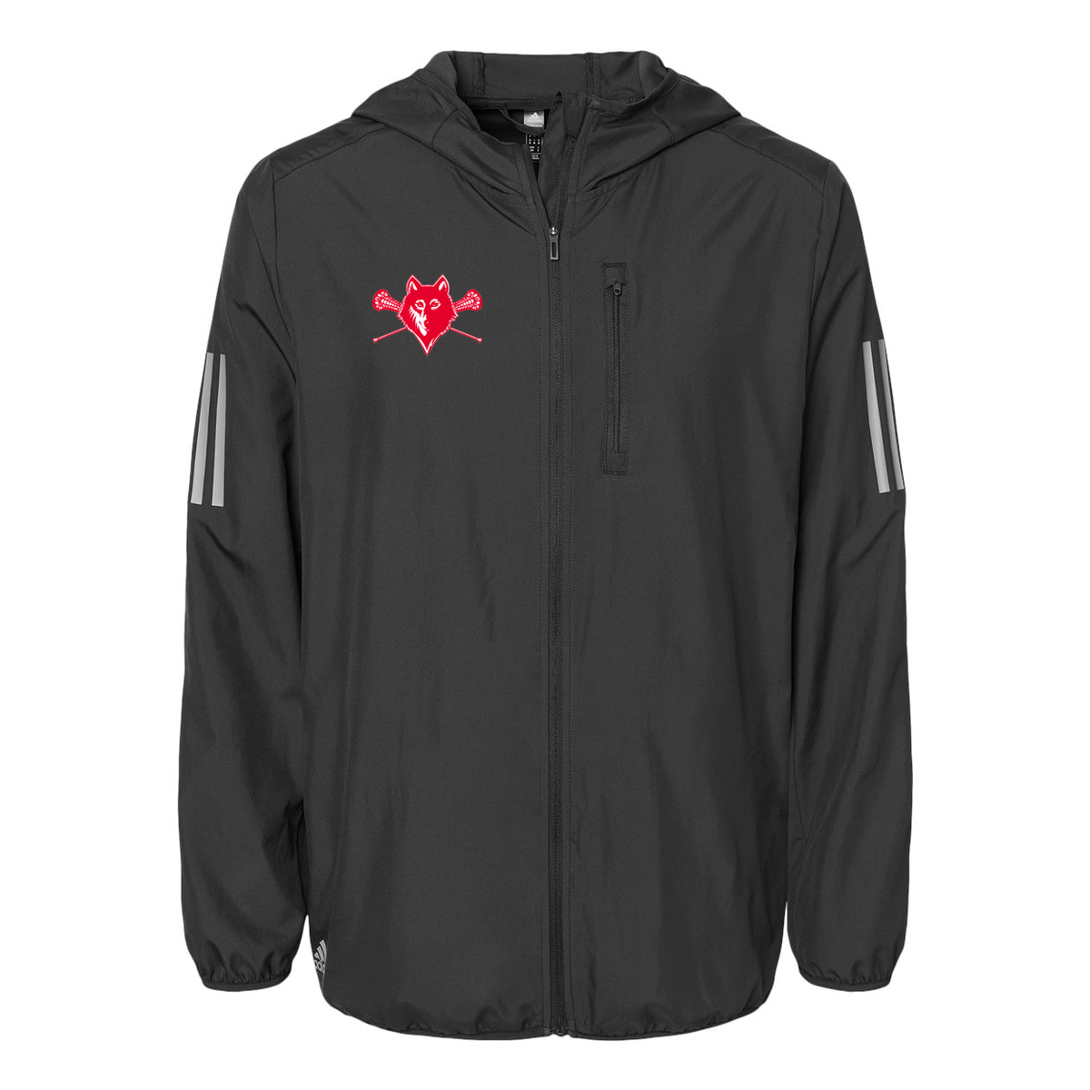 Newberry Lacrosse Adidas Hooded Full-Zip Windbreaker