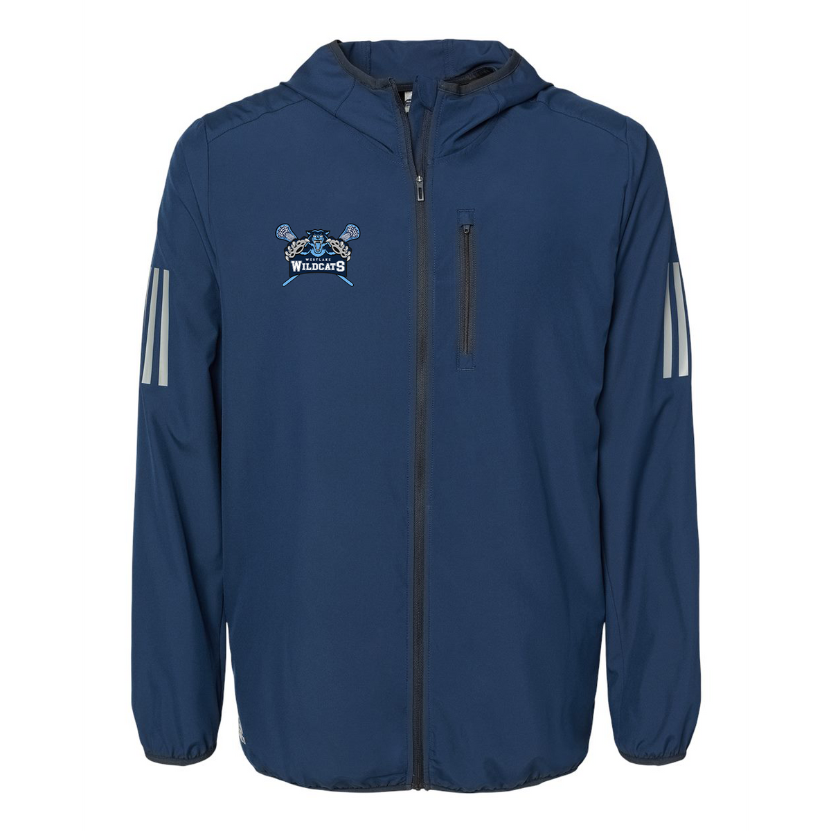 Westlake HS Boys Lacrosse Adidas Hooded Full-Zip Windbreaker