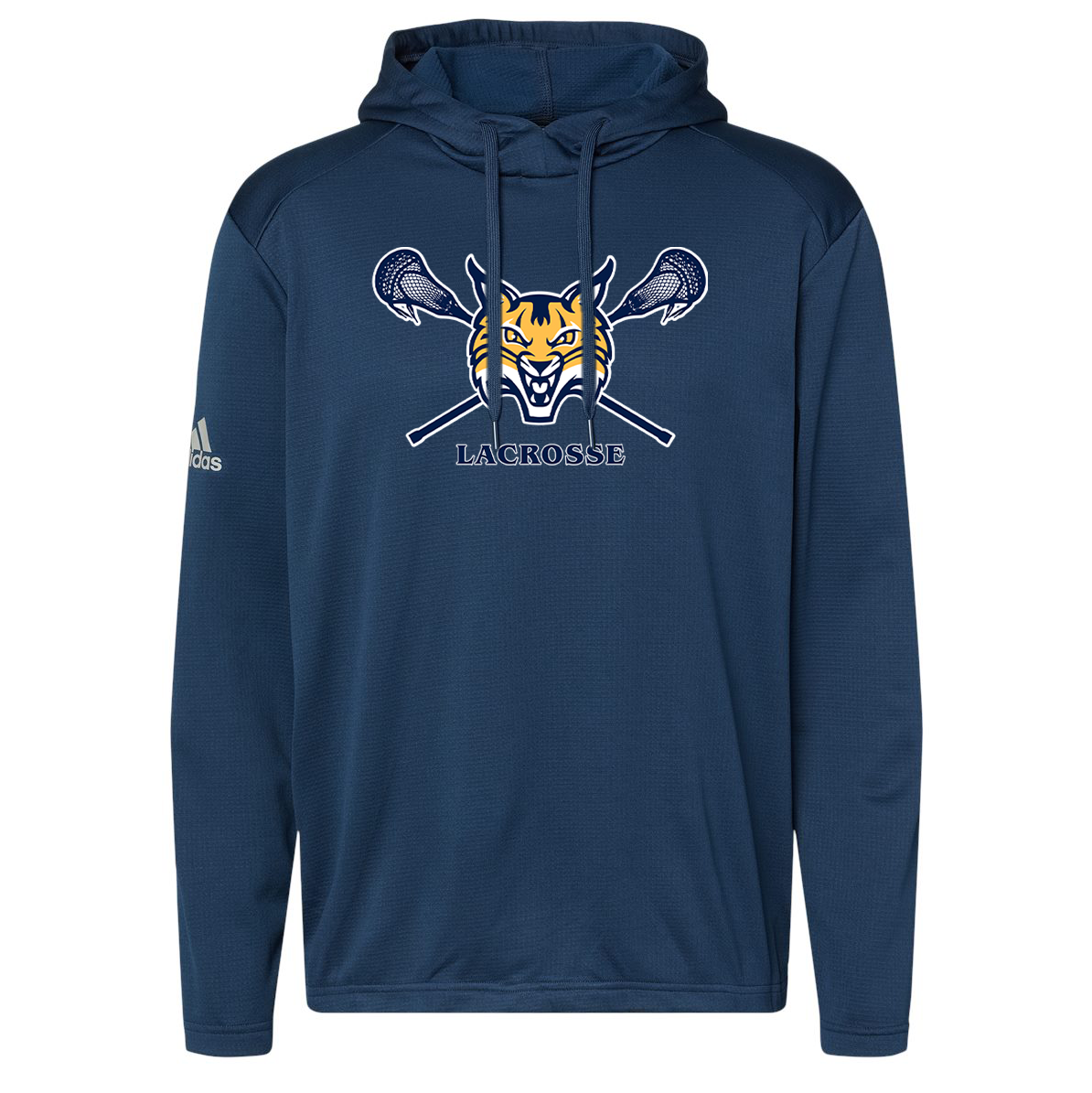 Quinnipiac Men's Lacrosse Adidas Textured Hooded Sweatshirt