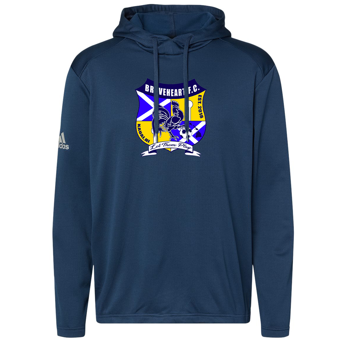 Kauai Braveheart FC Adidas Textured Hooded Sweatshirt