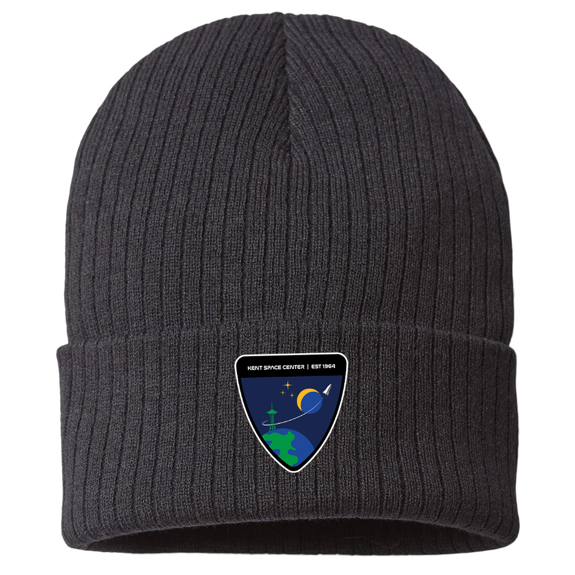 Boeing Kent Space Center Atlantis Headwear Rib Knit Beanie (Shield Logo)