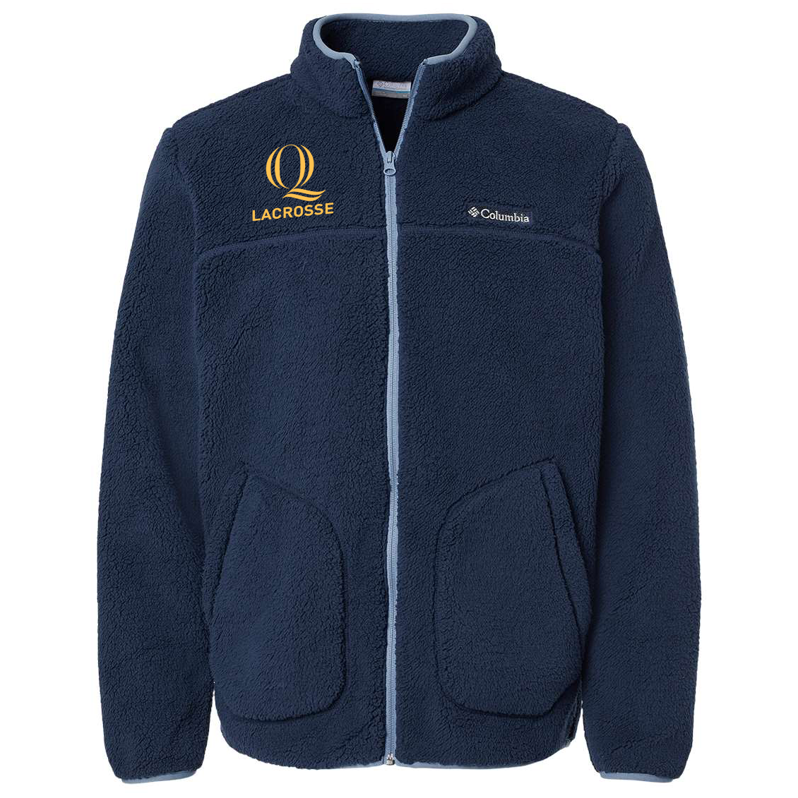 Quinnipiac Men's Lacrosse Columbia Rugged Ridge II Full-Zip Sherpa