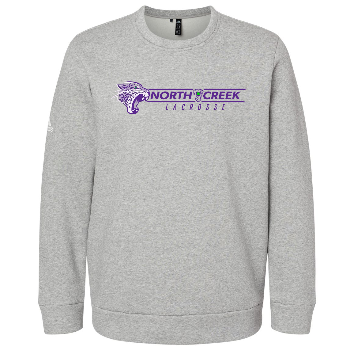 North Creek Lacrosse Adidas Fleece Crewneck Sweatshirt
