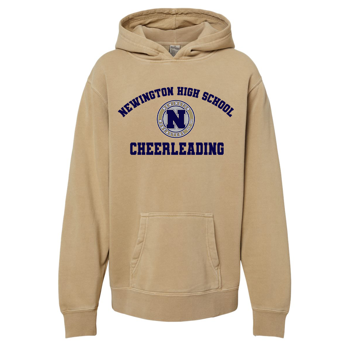 Newington HS Cheer Youth Pigment-Died Sweatshirt