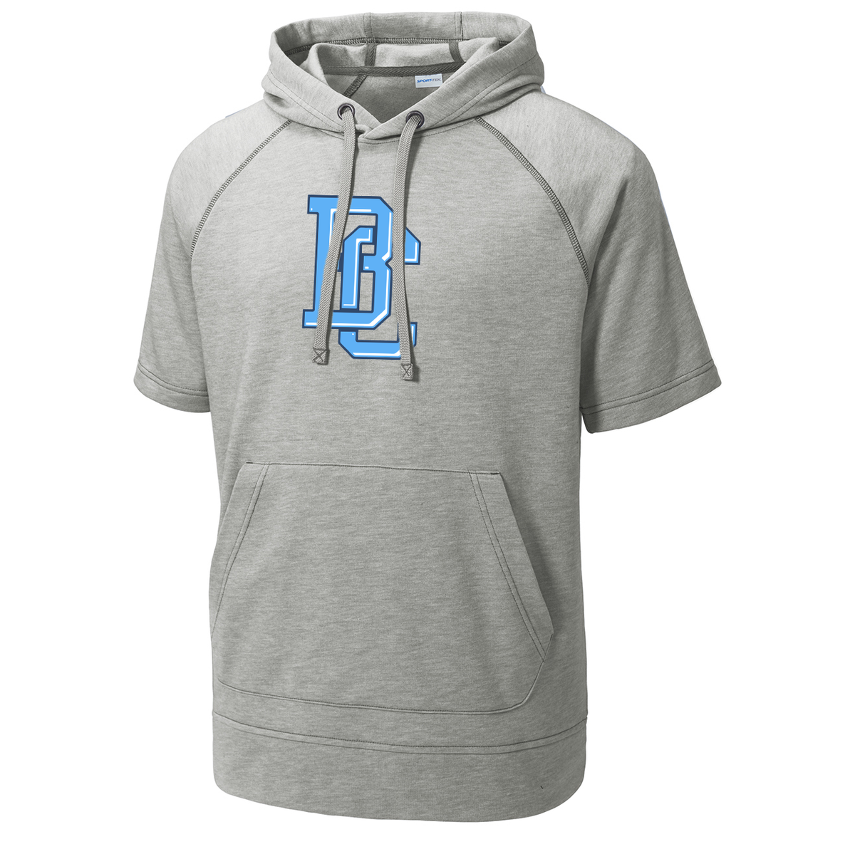 Blue Collar Bulldogs Tri-Blend Short Sleeve Hoodie