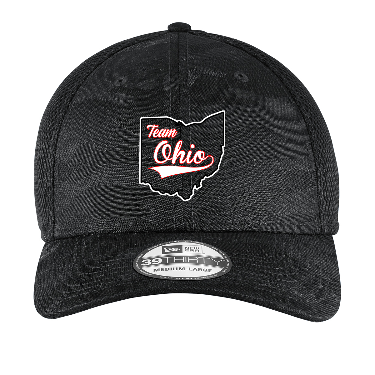 Team Ohio Softball Camo Stretch Mesh Cap