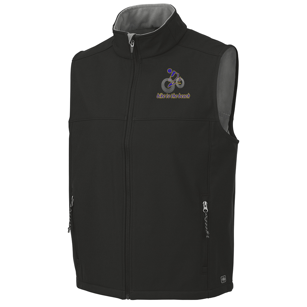 Bike to the Beach Men's Classic Soft Shell Vest