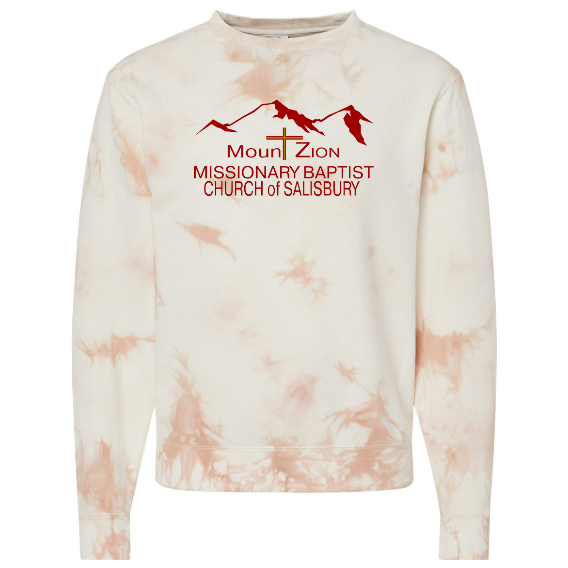 Mount Zion Missionary Baptist Church Midweight Tie-Dyed Sweatshirt