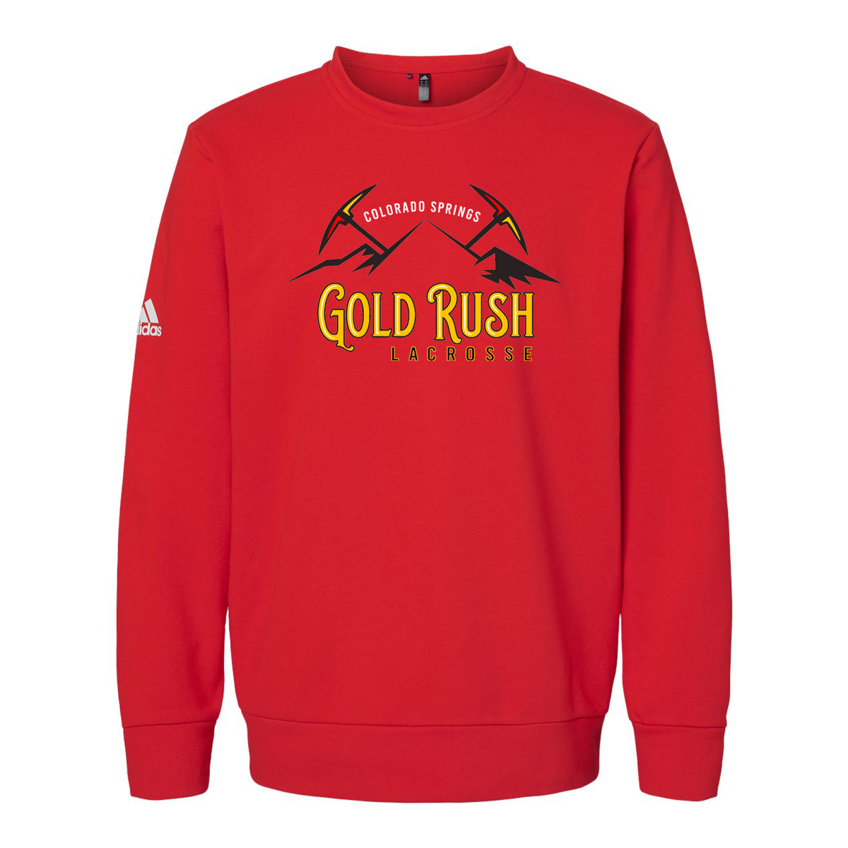 Gold Rush Lacrosse Adidas Fleece Crewneck Sweatshirt