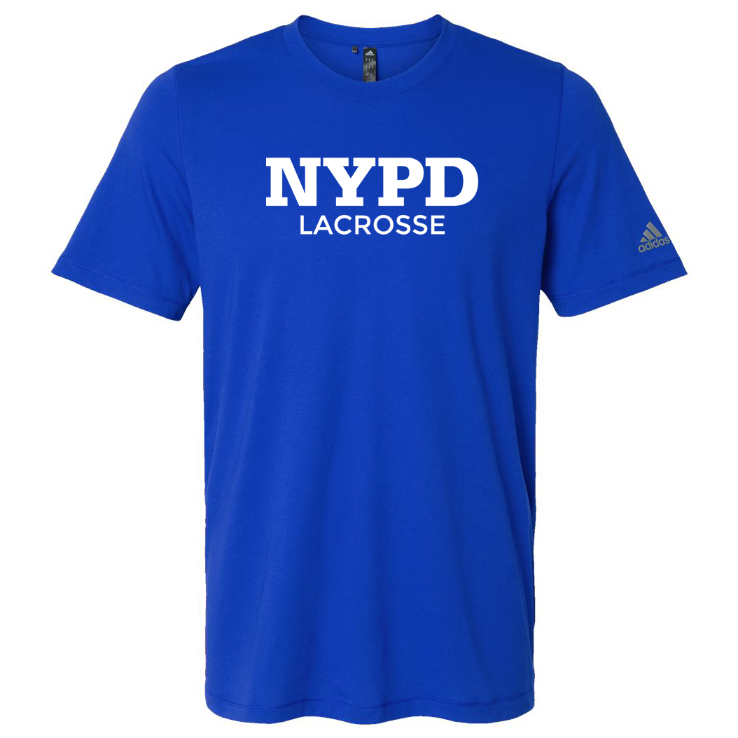 NYPD Lacrosse Adidas Blended T-Shirt