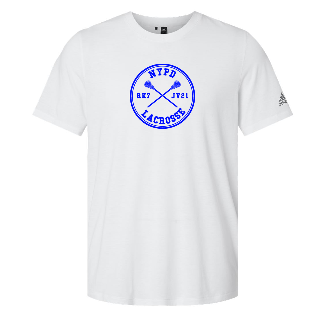 NYPD Lacrosse Adidas Blended T-Shirt