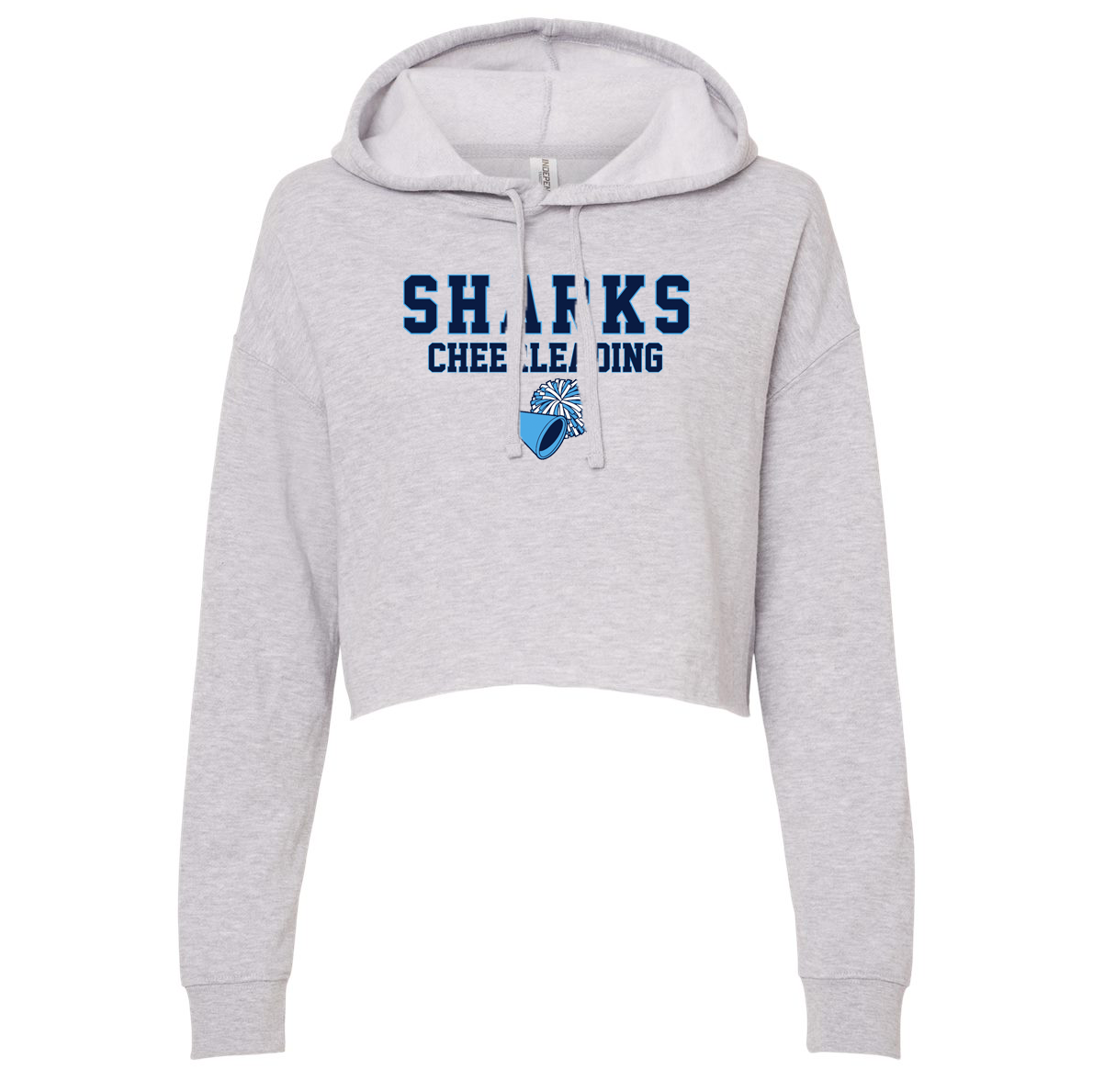 Sharks Cheerleading Women’s Lightweight Cropped Hooded Sweatshirt