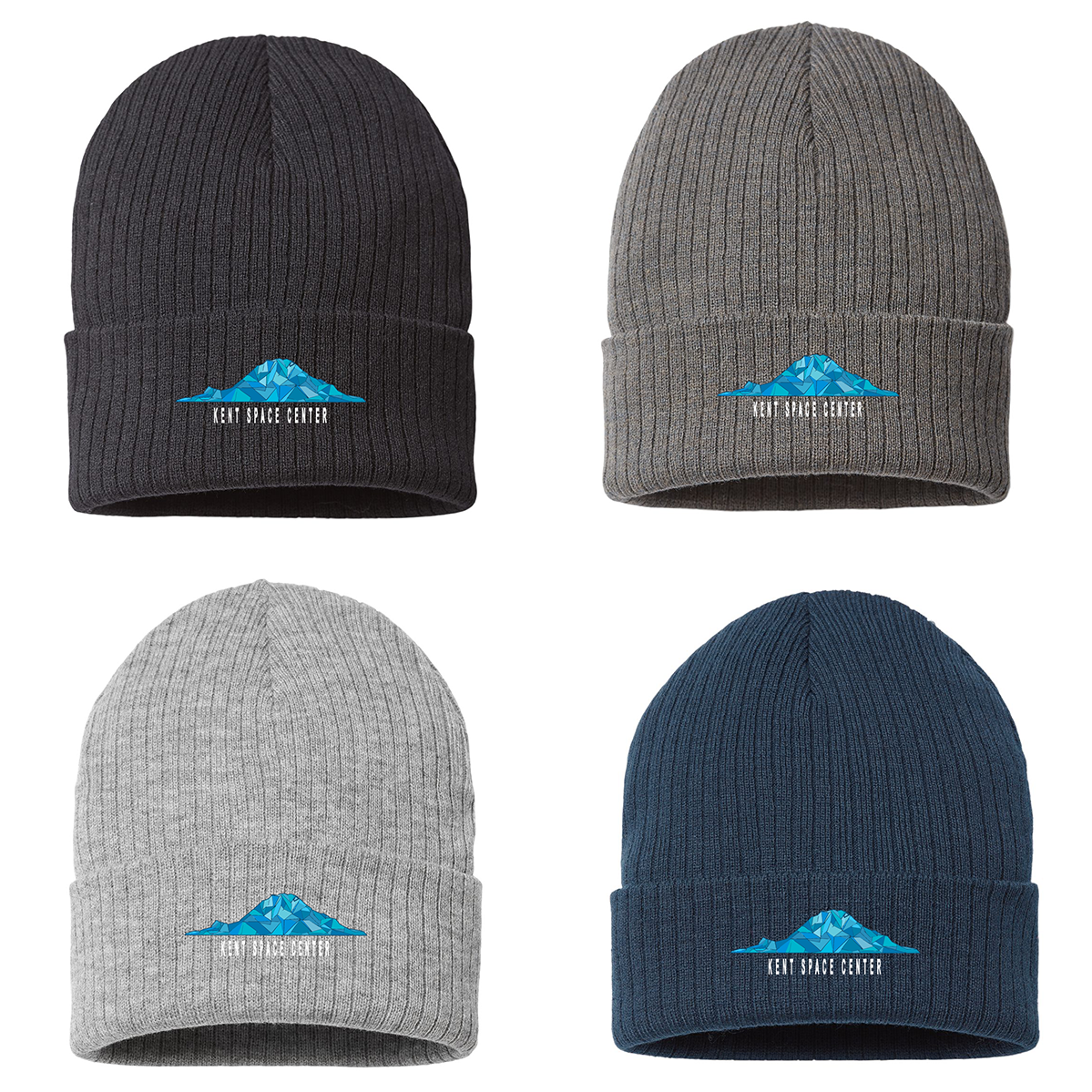 Boeing Kent Space Center Atlantis Headwear Rib Knit Beanie (Mountain Logo)